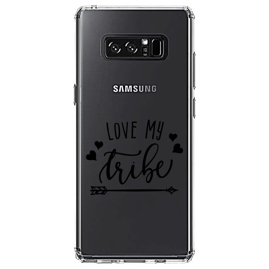 Love My Tribe, Black Arrow Clear Shockproof iPhone Case, view 12
