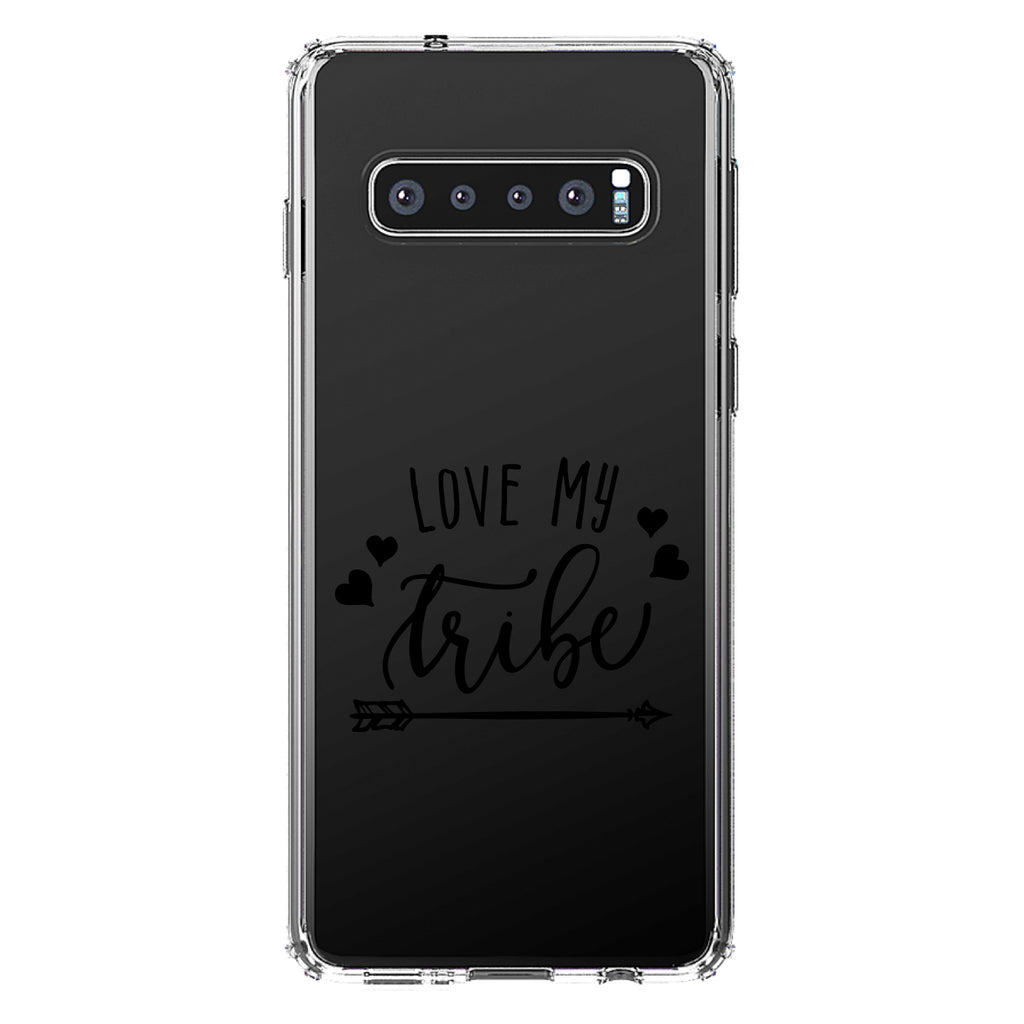 Love My Tribe, Black Arrow Clear Shockproof iPhone Case, view 16