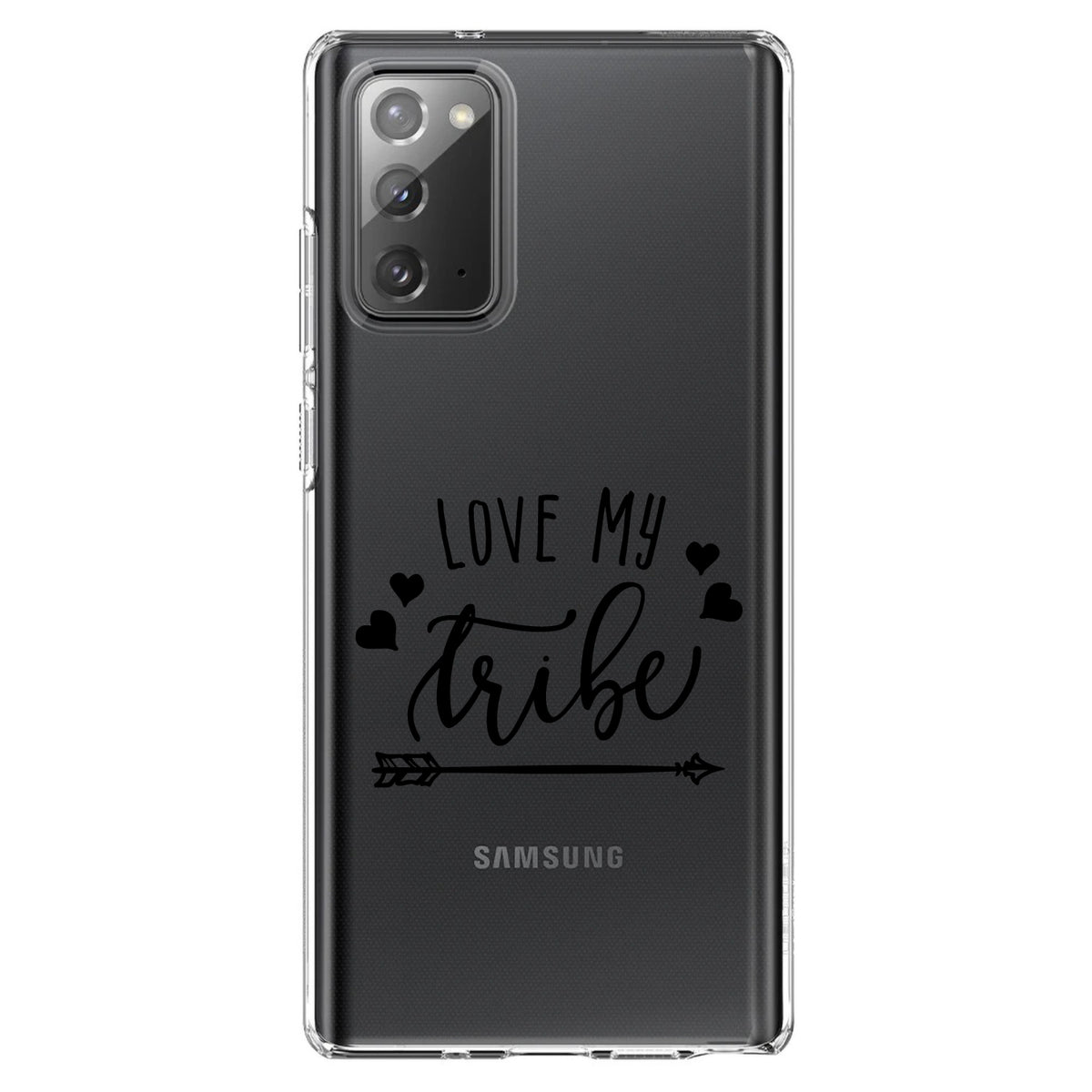Love My Tribe, Black Arrow Clear Shockproof iPhone Case, view 7