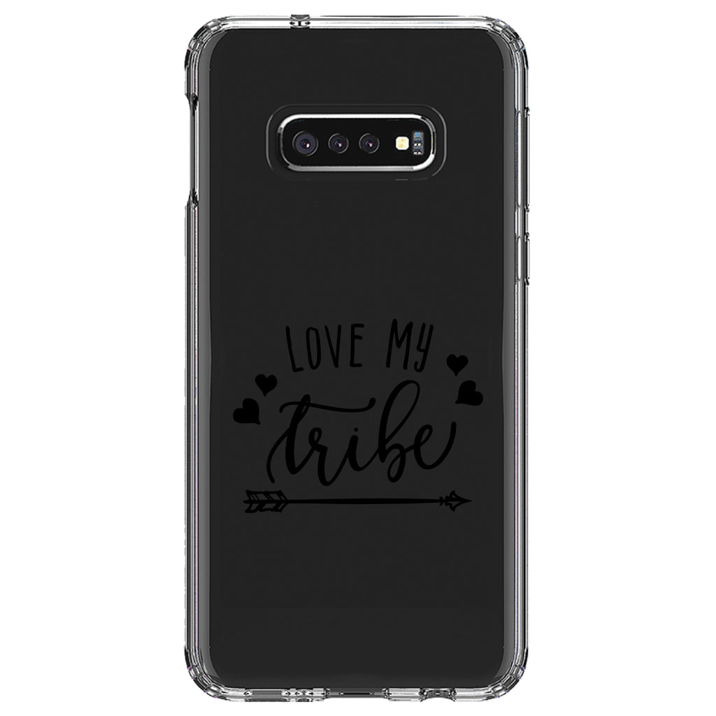 Love My Tribe, Black Arrow Clear Shockproof iPhone Case, view 18