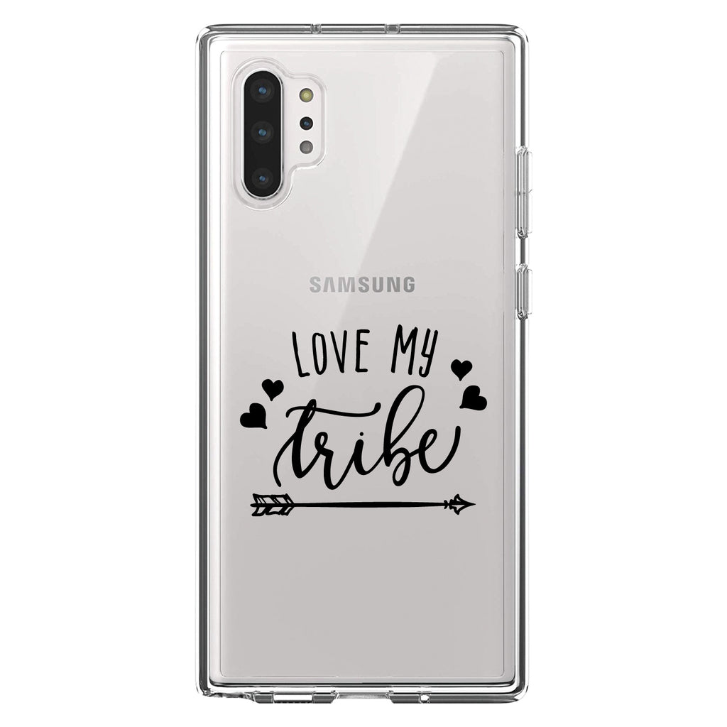Love My Tribe, Black Arrow Clear Shockproof iPhone Case, view 10