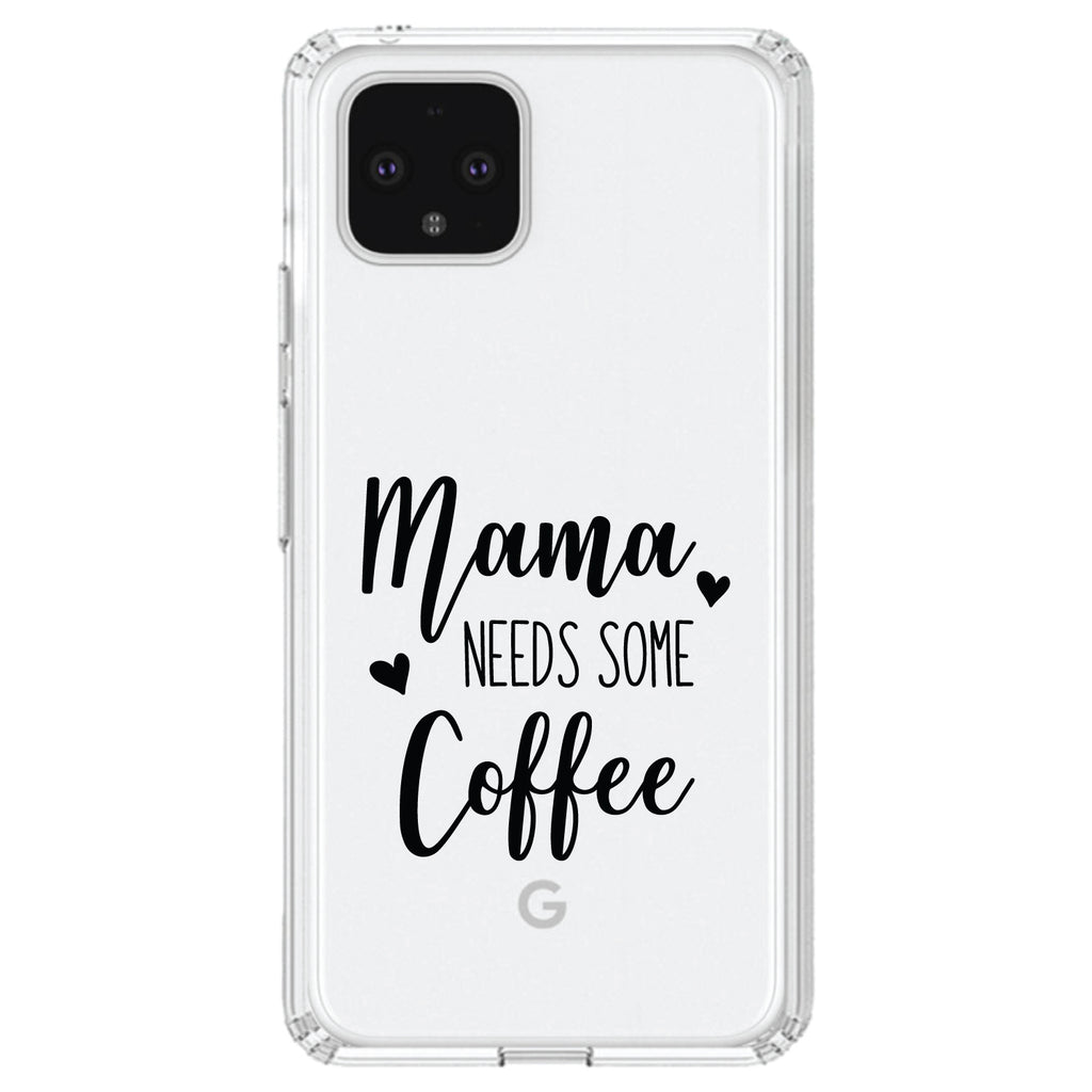 Mama Needs Some Coffee Clear Shockproof iPhone Case, view 24