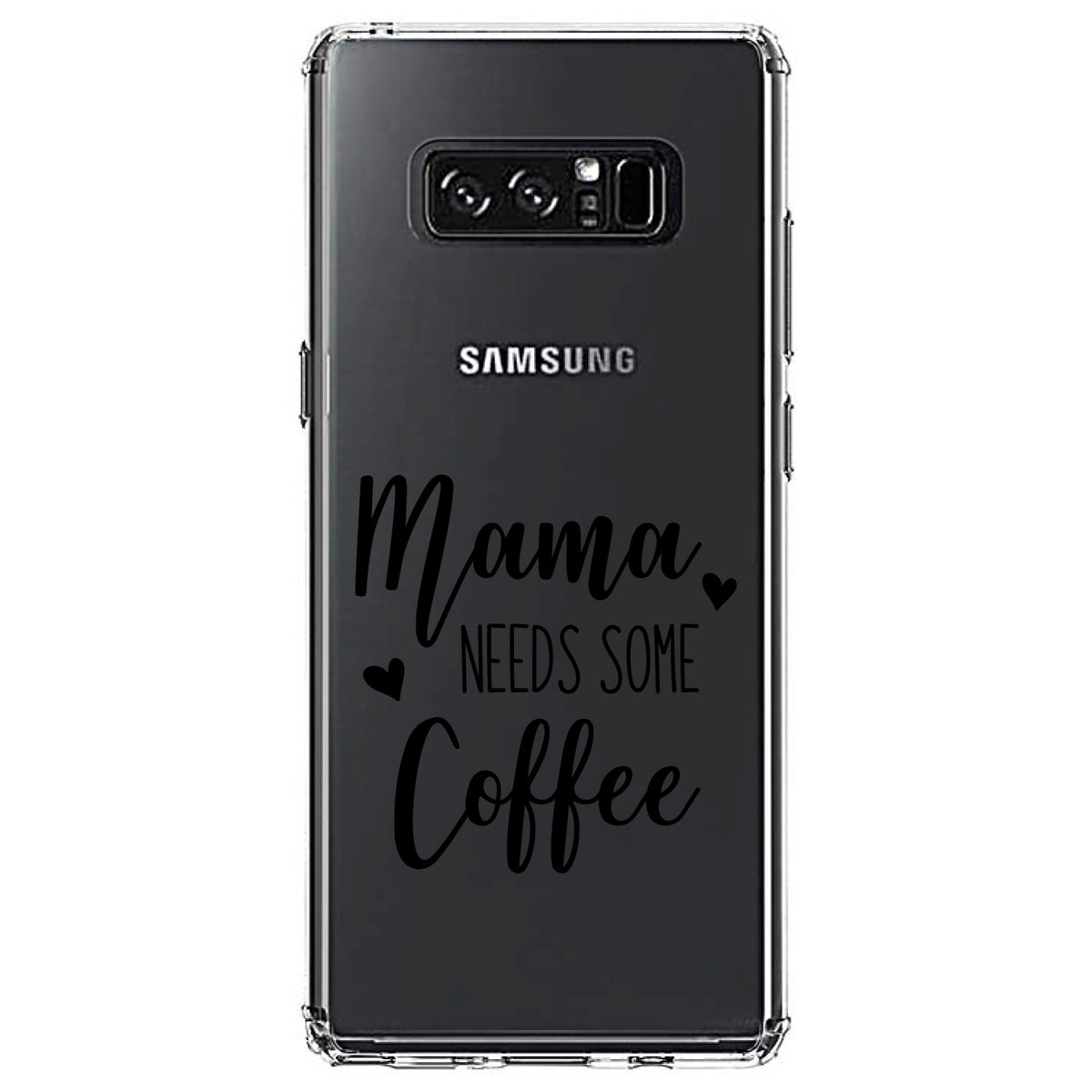 Mama Needs Some Coffee Clear Shockproof iPhone Case, view 12