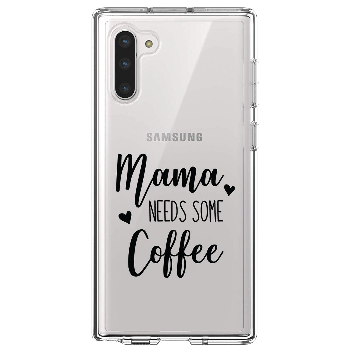 Mama Needs Some Coffee Clear Shockproof iPhone Case, view 9