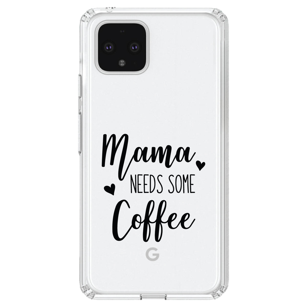 Mama Needs Some Coffee Clear Shockproof iPhone Case, view 23
