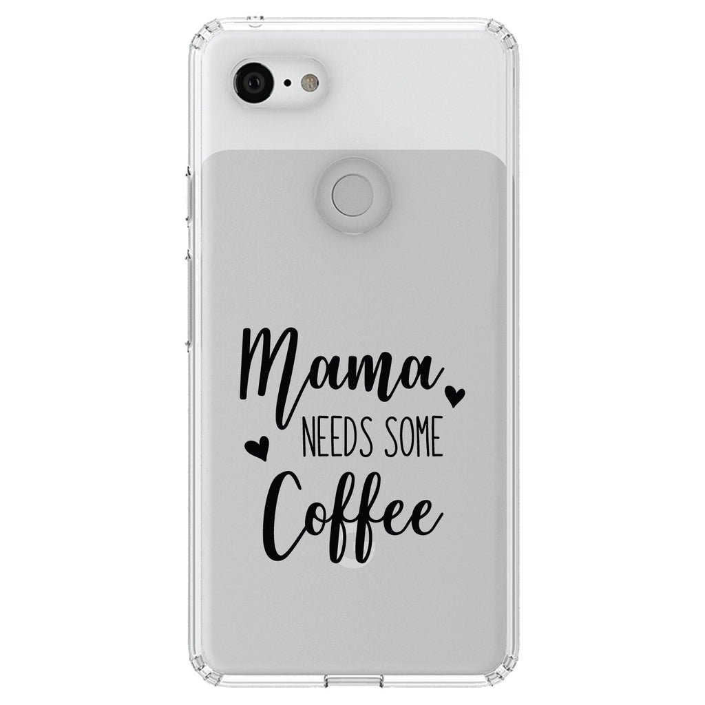 Mama Needs Some Coffee Clear Shockproof iPhone Case, view 21