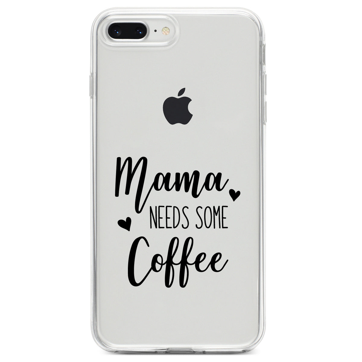 Mama Needs Some Coffee Clear Shockproof iPhone Case, view 6