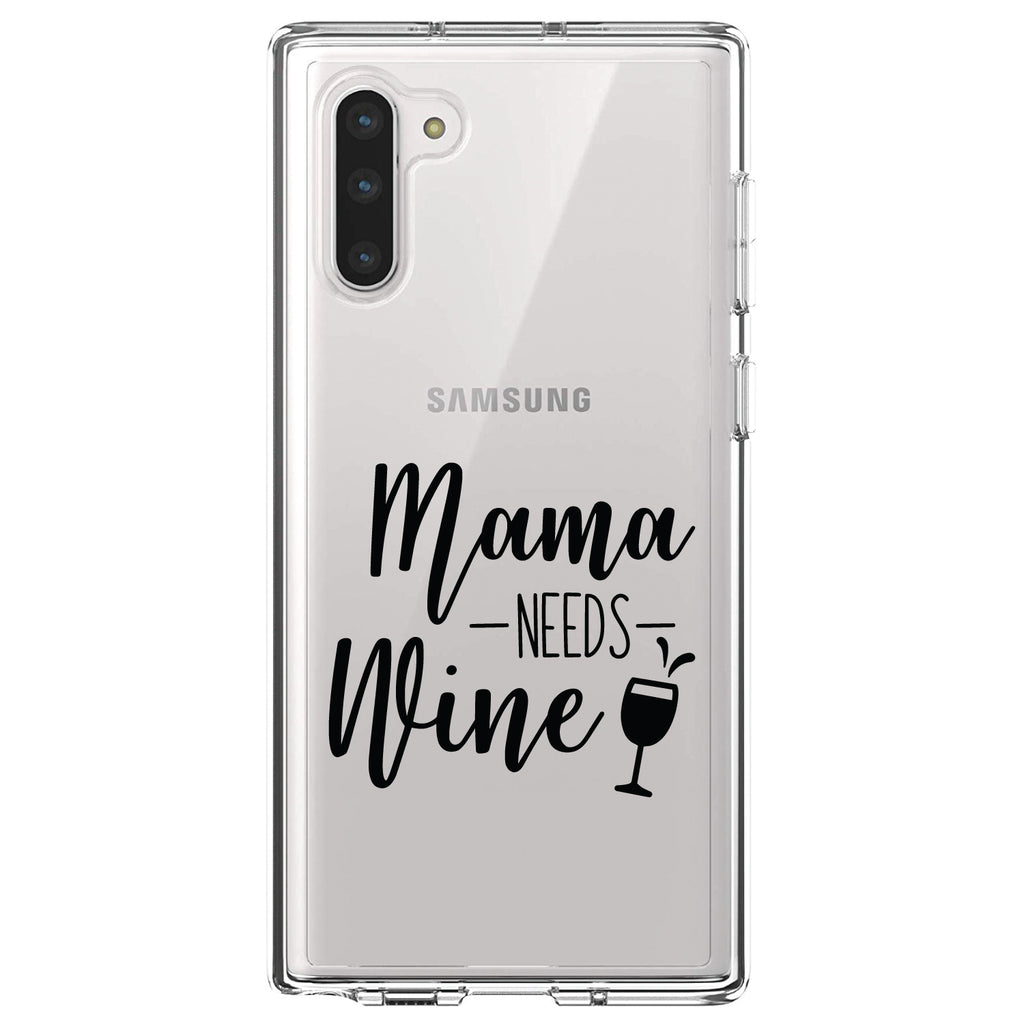 Mama Needs Wine, Wine Glass Clear Shockproof iPhone Case, view 9