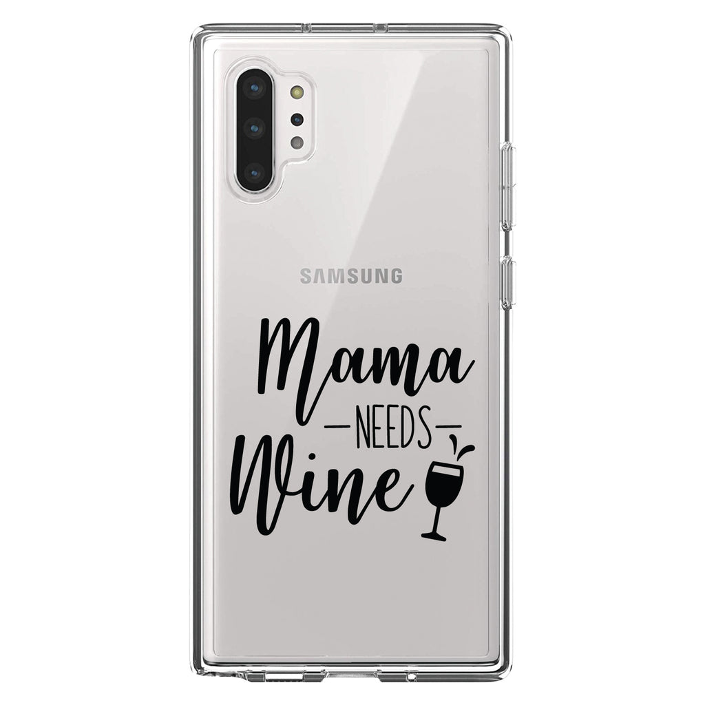 Mama Needs Wine, Wine Glass Clear Shockproof iPhone Case, view 10