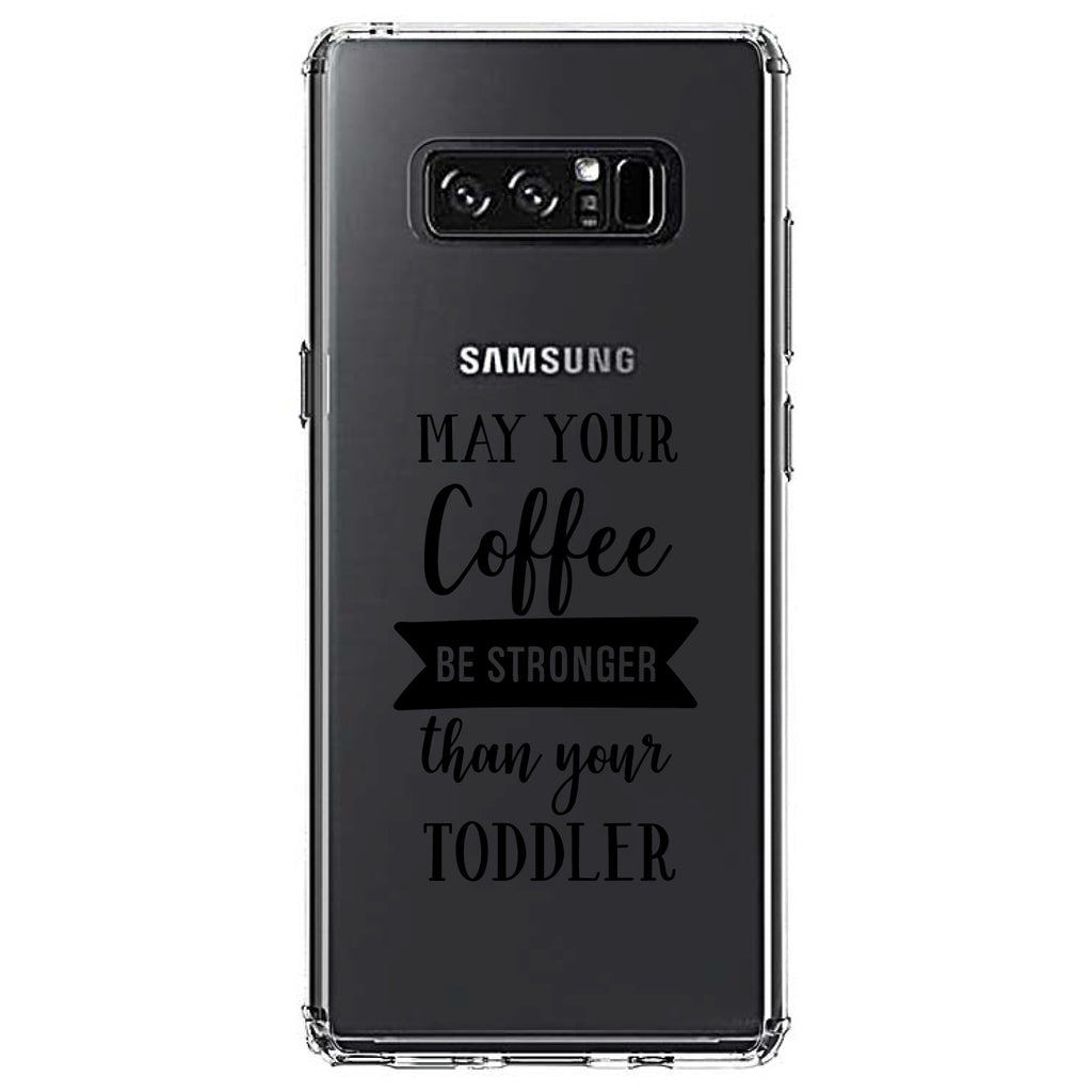 May Your Coffee Be Stronger Than Your Toddler Clear Shockproof iPhone Case, view 12