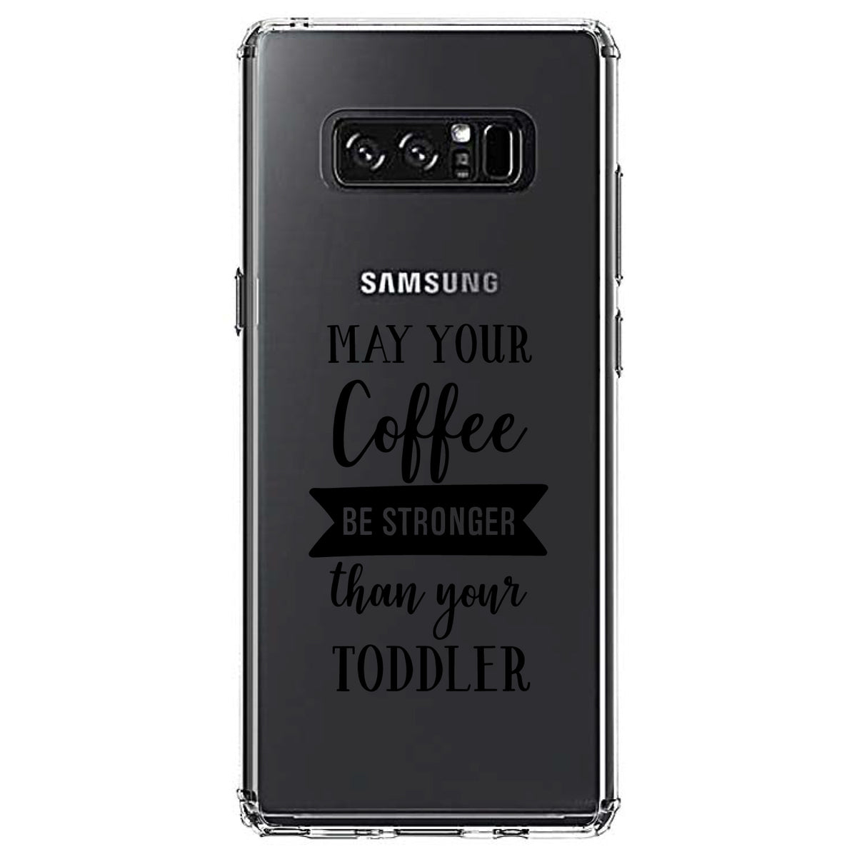 May Your Coffee Be Stronger Than Your Toddler Clear Shockproof iPhone Case, view 12