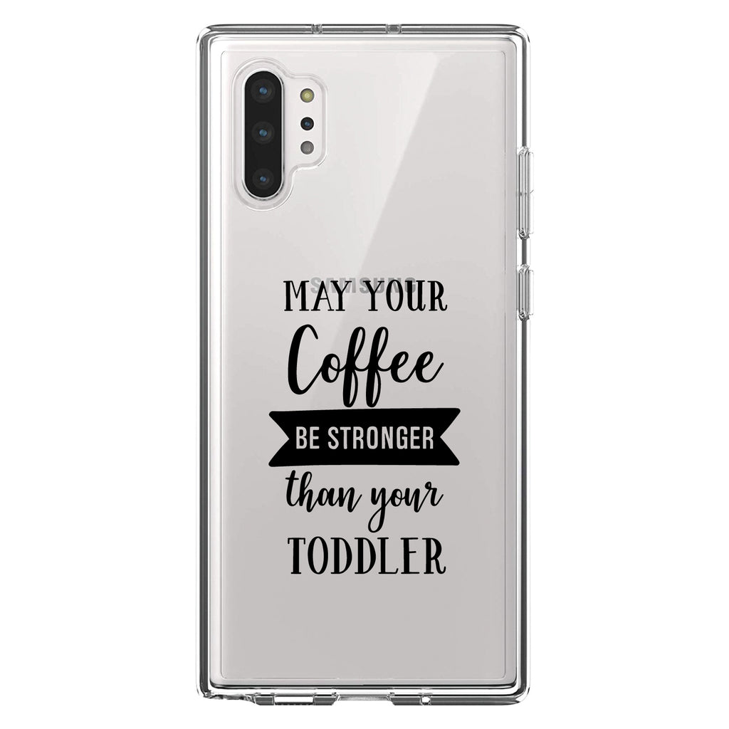 May Your Coffee Be Stronger Than Your Toddler Clear Shockproof iPhone Case, view 10