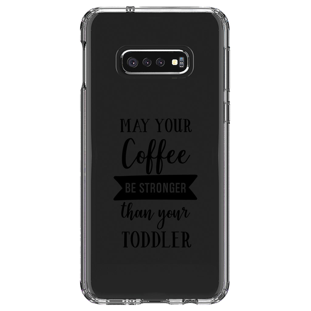 May Your Coffee Be Stronger Than Your Toddler Clear Shockproof iPhone Case, view 18