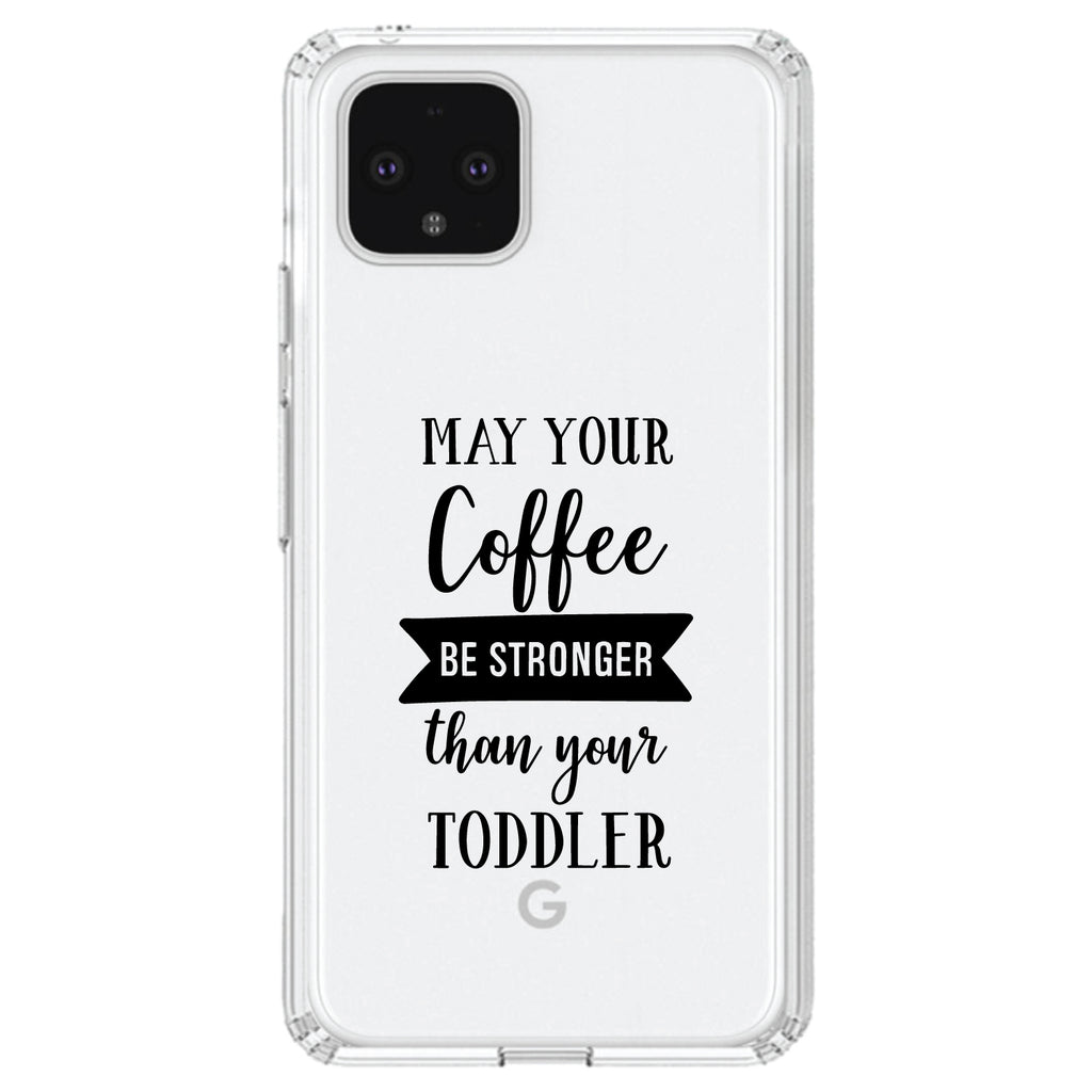 May Your Coffee Be Stronger Than Your Toddler Clear Shockproof iPhone Case, view 23