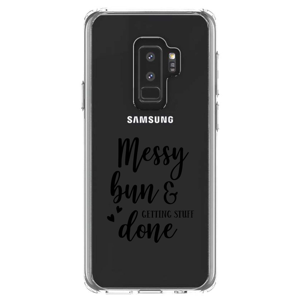 Messy Bun & Getting Stuff Done Clear Shockproof iPhone Case, view 20