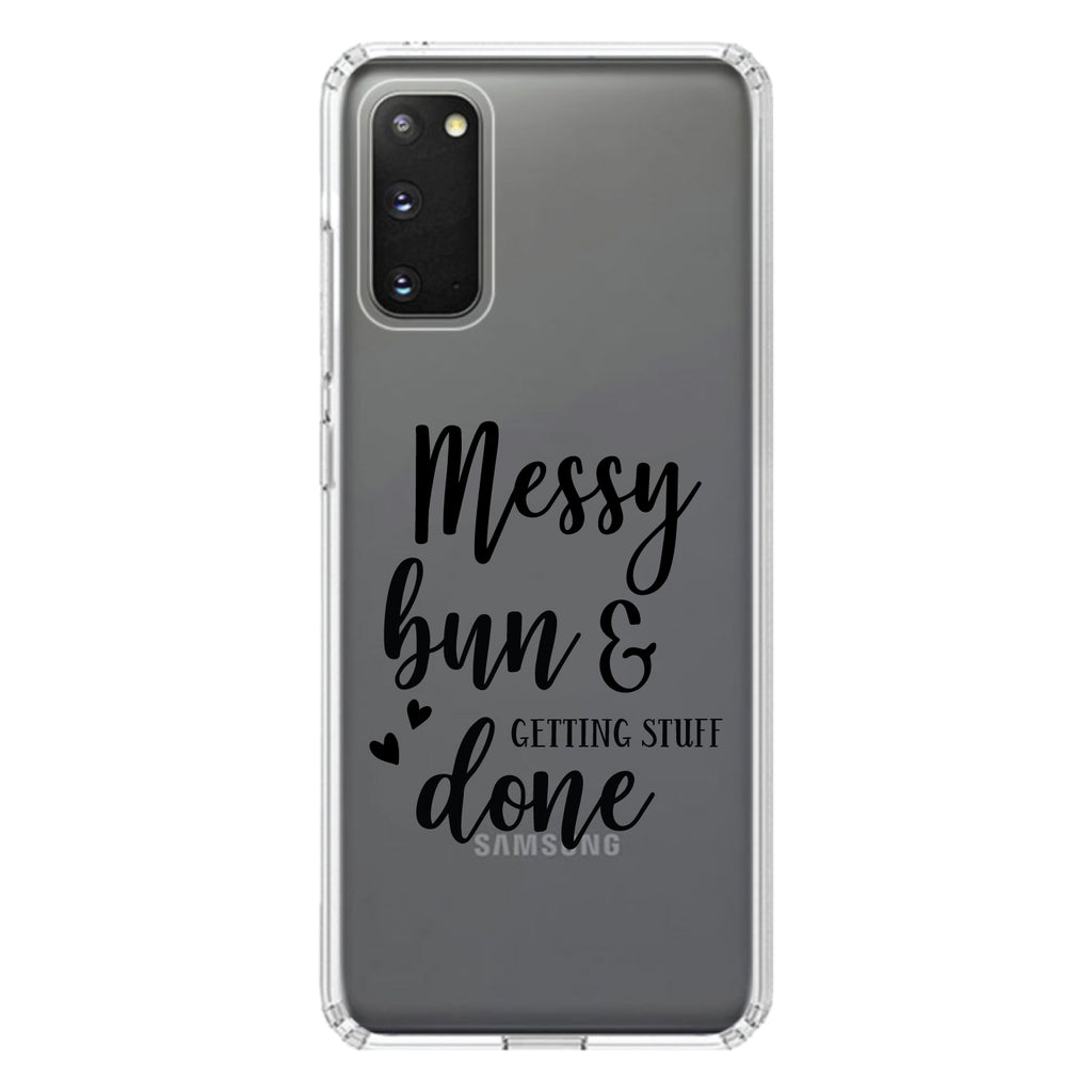 Messy Bun & Getting Stuff Done Clear Shockproof iPhone Case, view 14