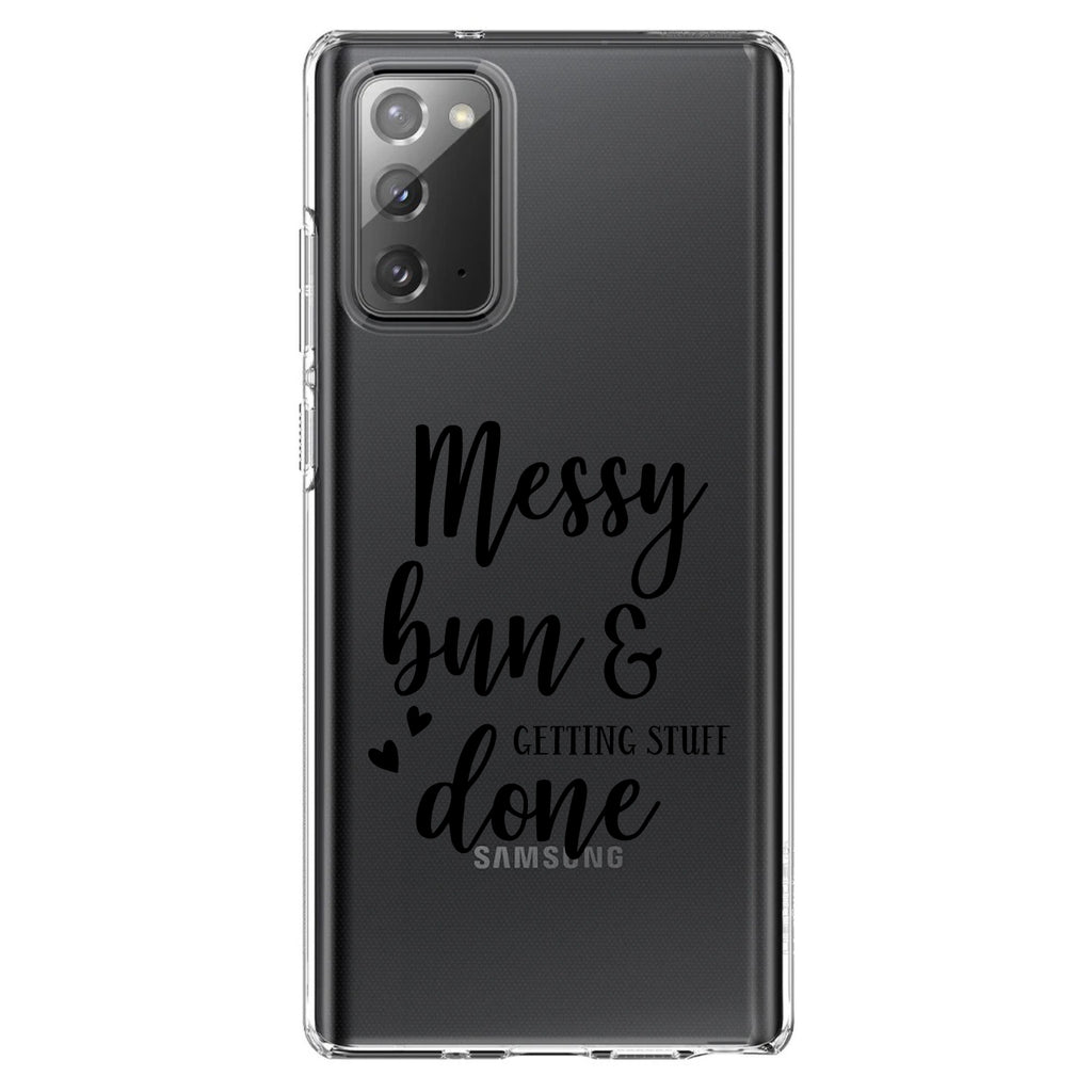 Messy Bun & Getting Stuff Done Clear Shockproof iPhone Case, view 8