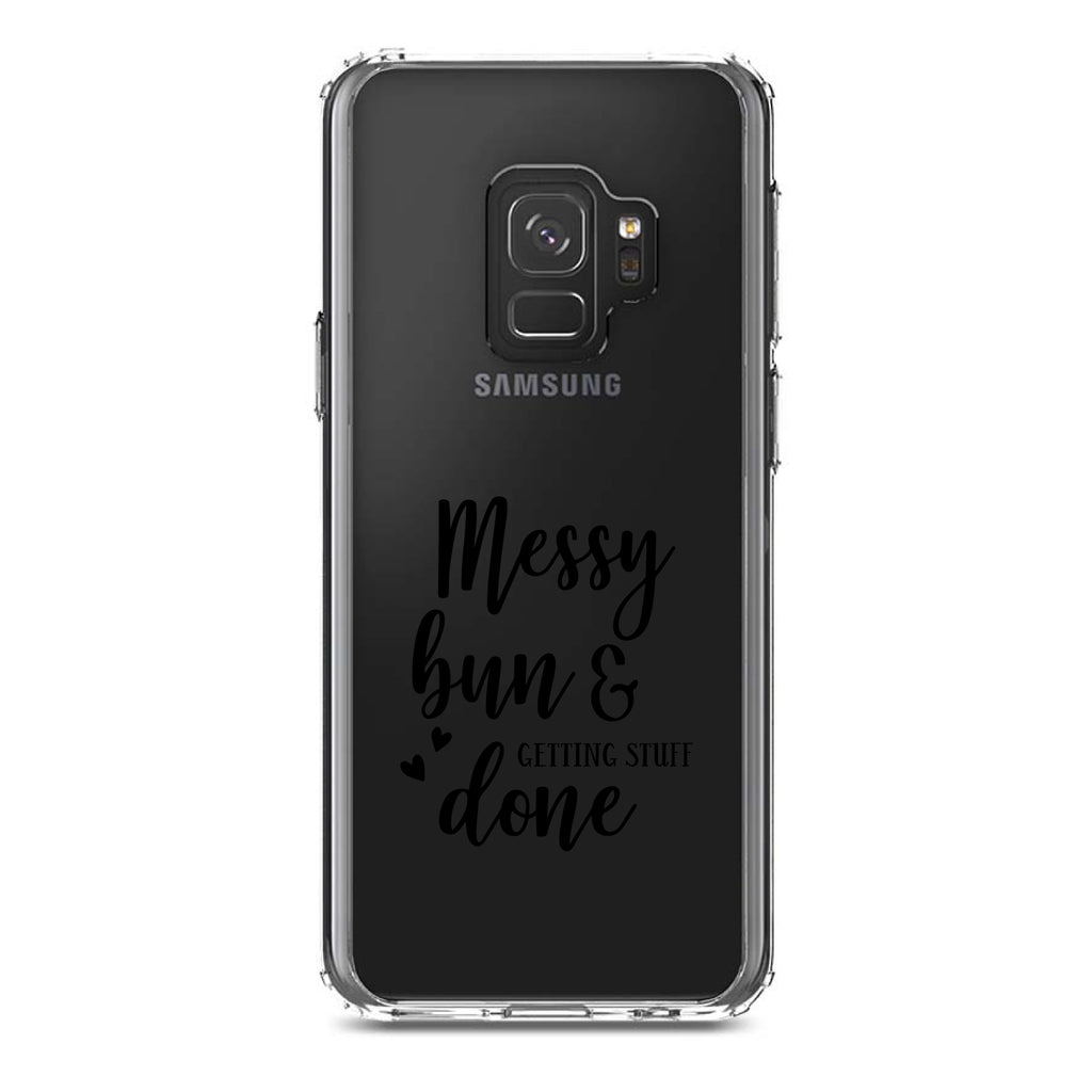 Messy Bun & Getting Stuff Done Clear Shockproof iPhone Case, view 19