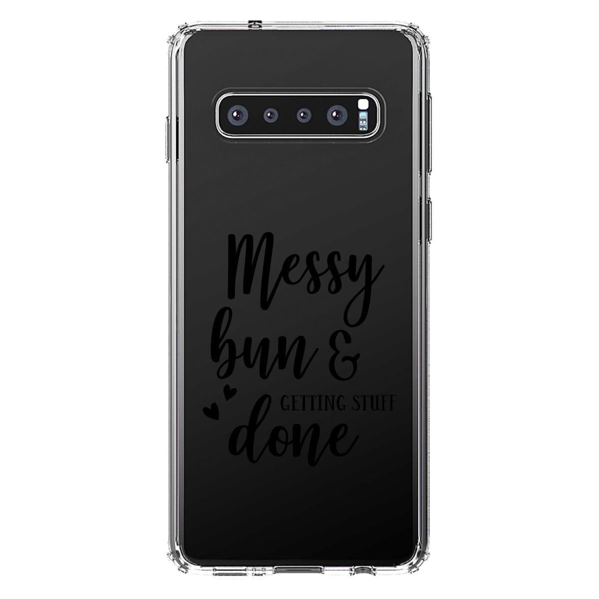 Messy Bun & Getting Stuff Done Clear Shockproof iPhone Case, view 17