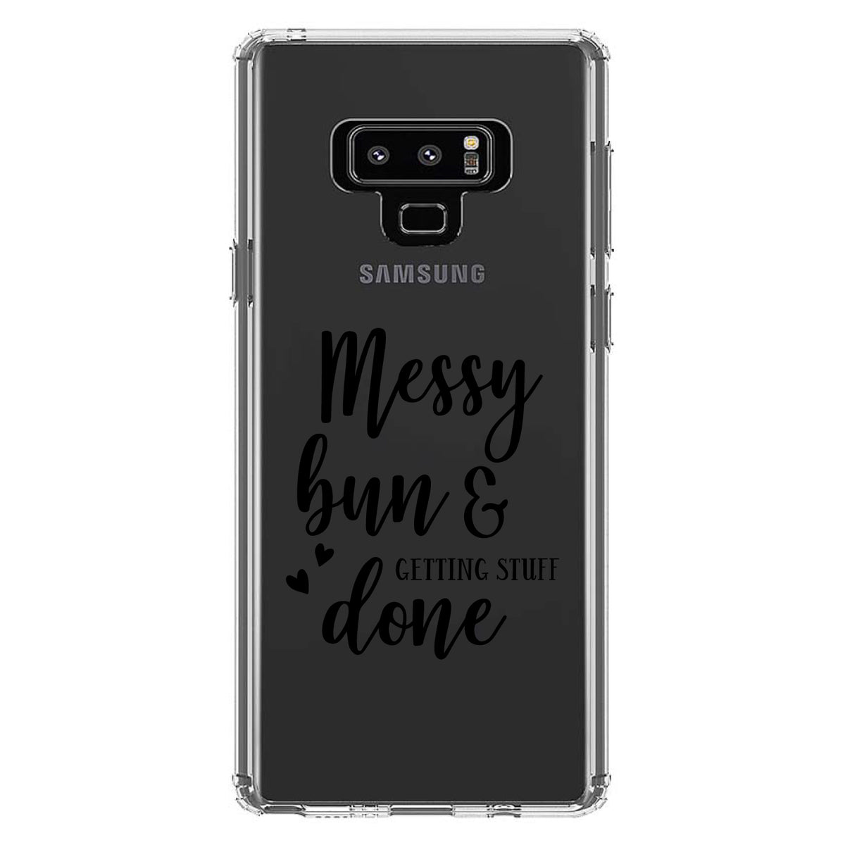 Messy Bun & Getting Stuff Done Clear Shockproof iPhone Case, view 11
