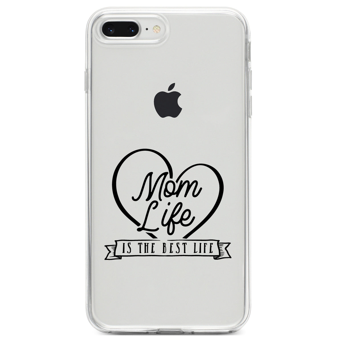 Mom Life is the Best Life Clear Shockproof iPhone Case, view 6
