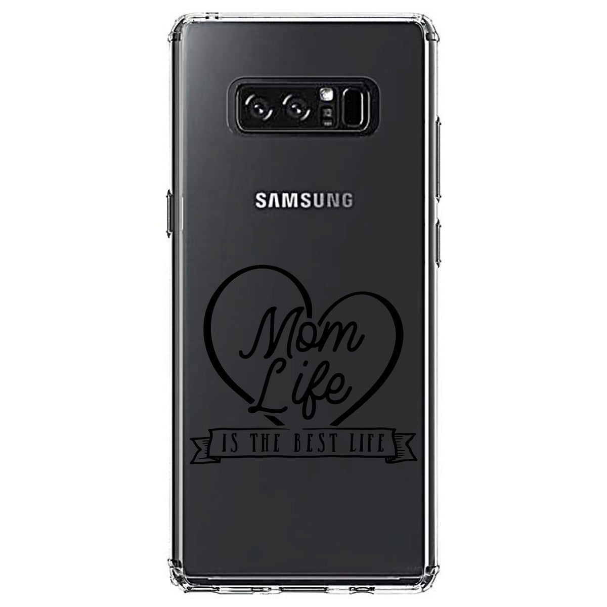 Mom Life is the Best Life Clear Shockproof iPhone Case, view 12