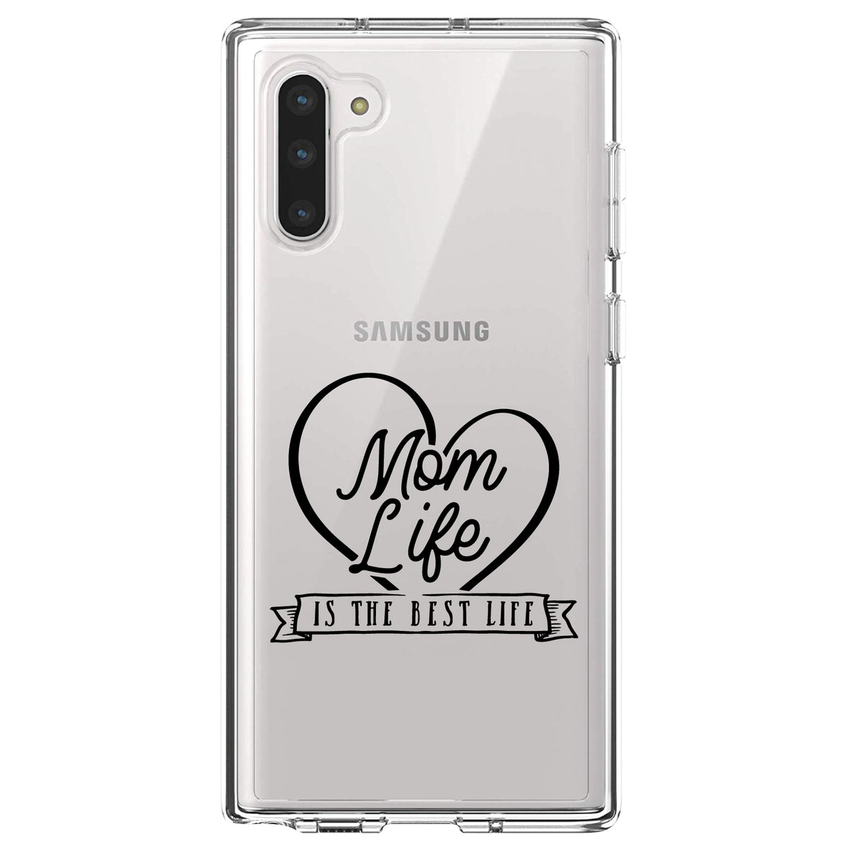 Mom Life is the Best Life Clear Shockproof iPhone Case, view 9
