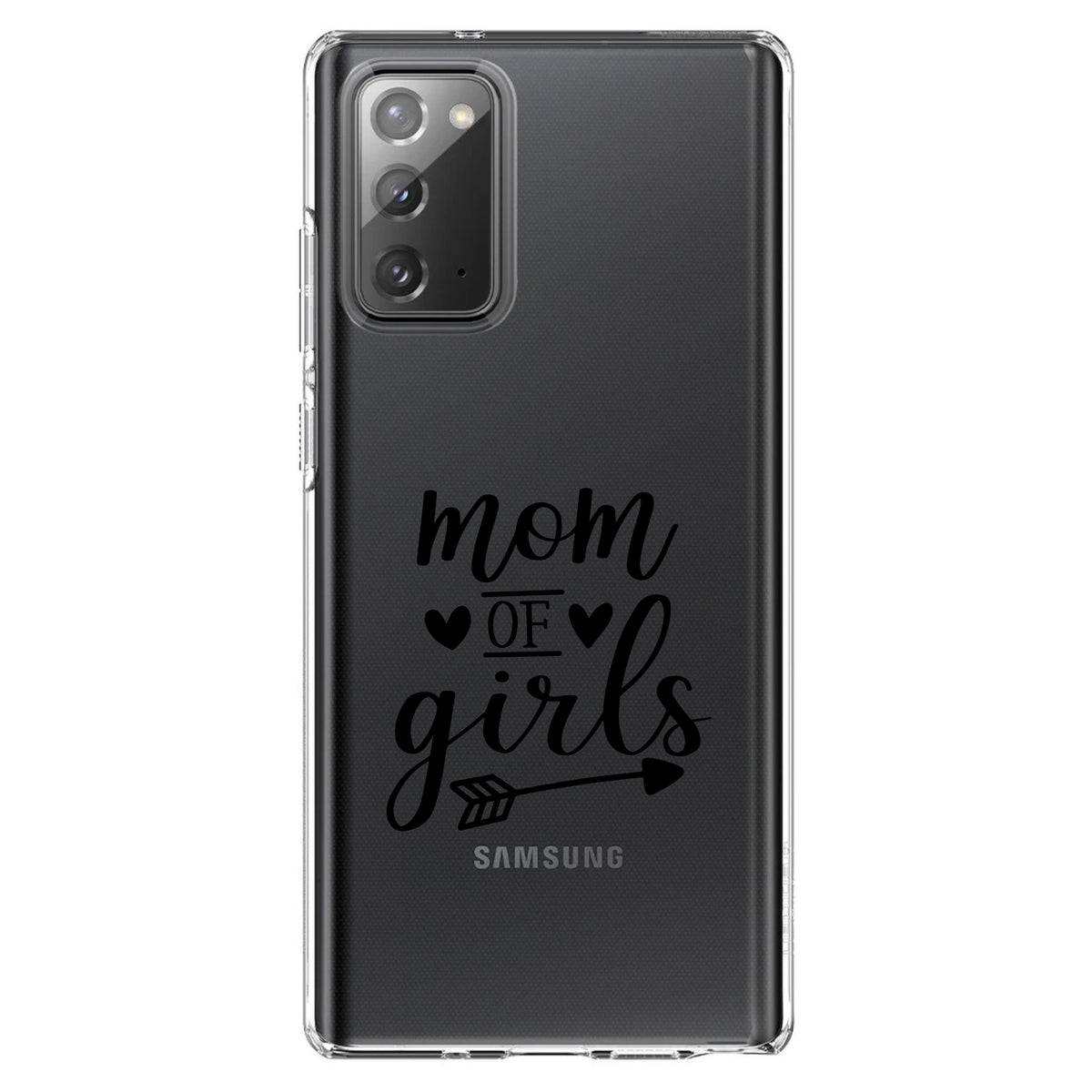 Mom of Girls Clear Shockproof iPhone Case, view 7
