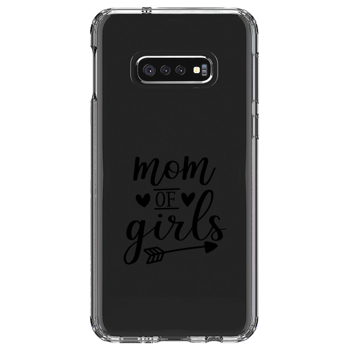 Mom of Girls Clear Shockproof iPhone Case, view 18