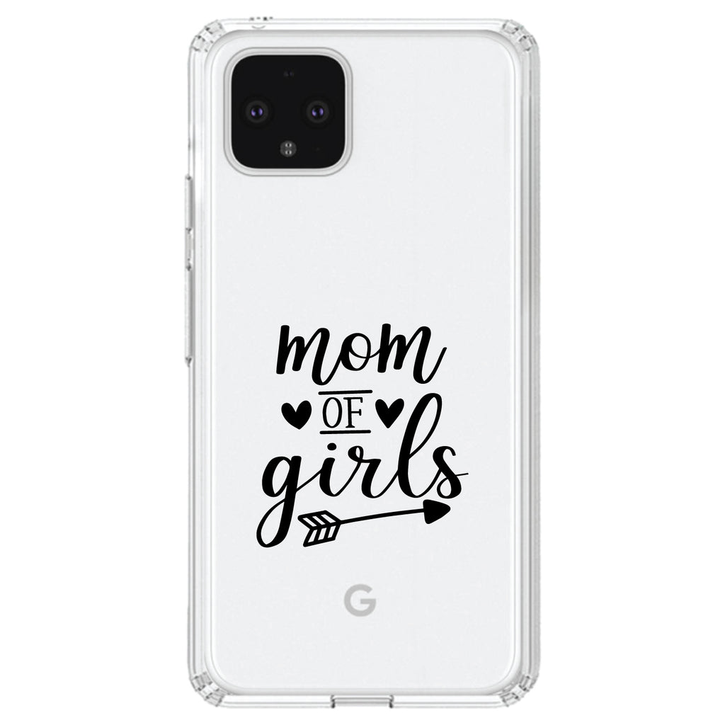 Mom of Girls Clear Shockproof iPhone Case, view 24