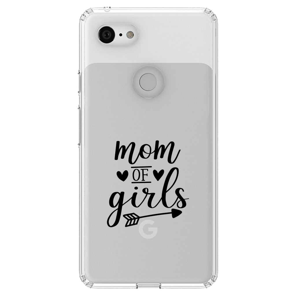 Mom of Girls Clear Shockproof iPhone Case, view 22
