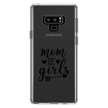 DistinctInk® Clear Shockproof Hybrid Case for Apple iPhone / Samsung Galaxy / Google Pixel - Mom of Girls