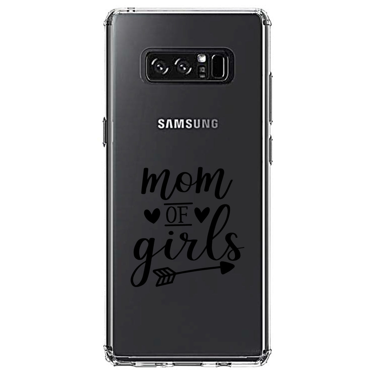 Mom of Girls Clear Shockproof iPhone Case, view 12
