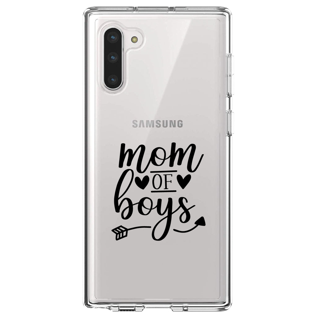Mom of Boys Clear Shockproof iPhone Case, view 9