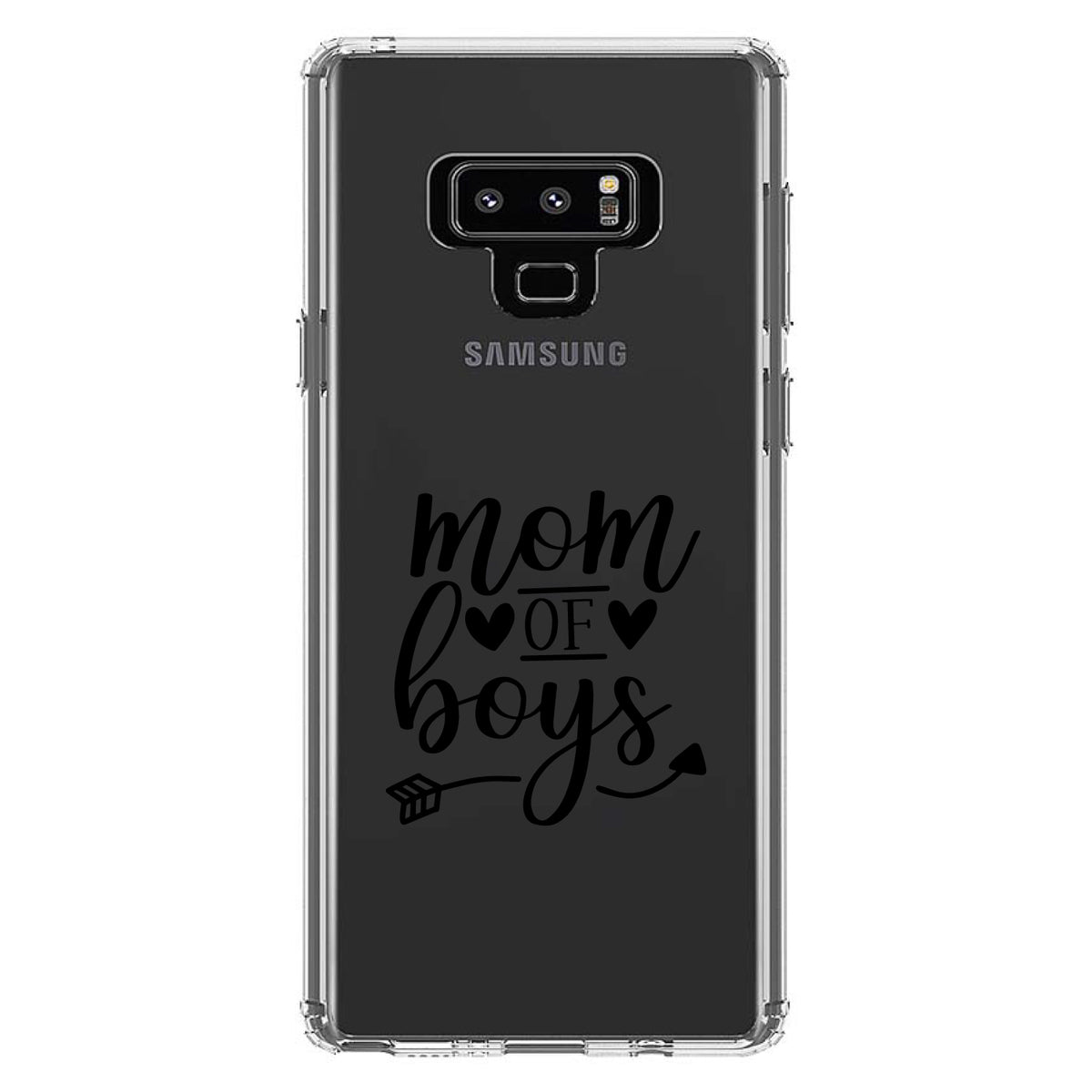Mom of Boys Clear Shockproof iPhone Case, view 11