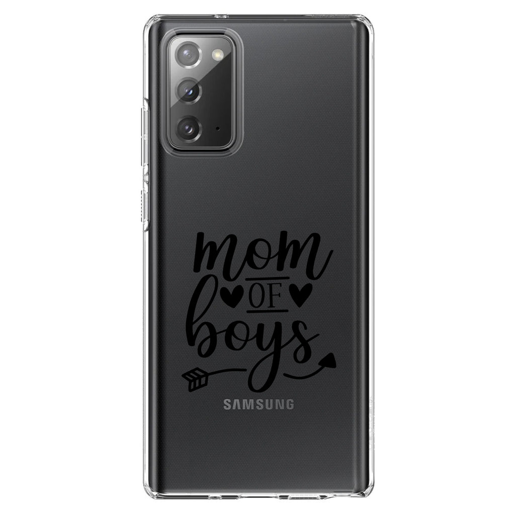 Mom of Boys Clear Shockproof iPhone Case, view 8