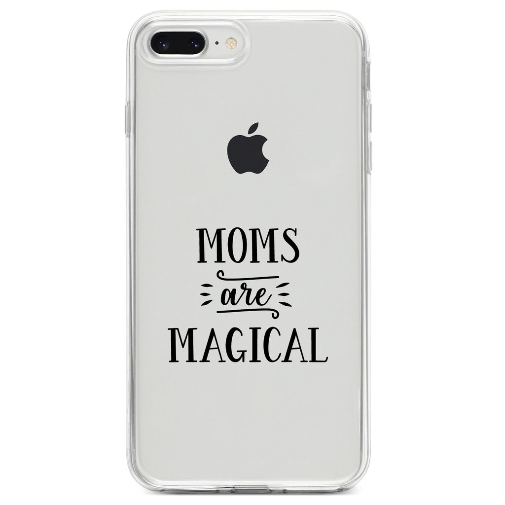Moms Are Magical Clear Shockproof iPhone Case, view 6