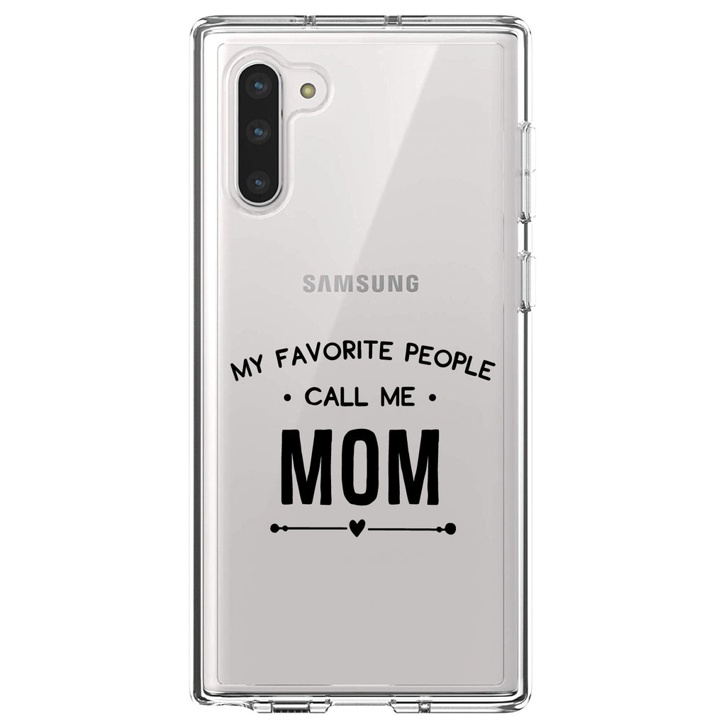 My Favorite People Call Me Mom Clear Shockproof iPhone Case, view 9