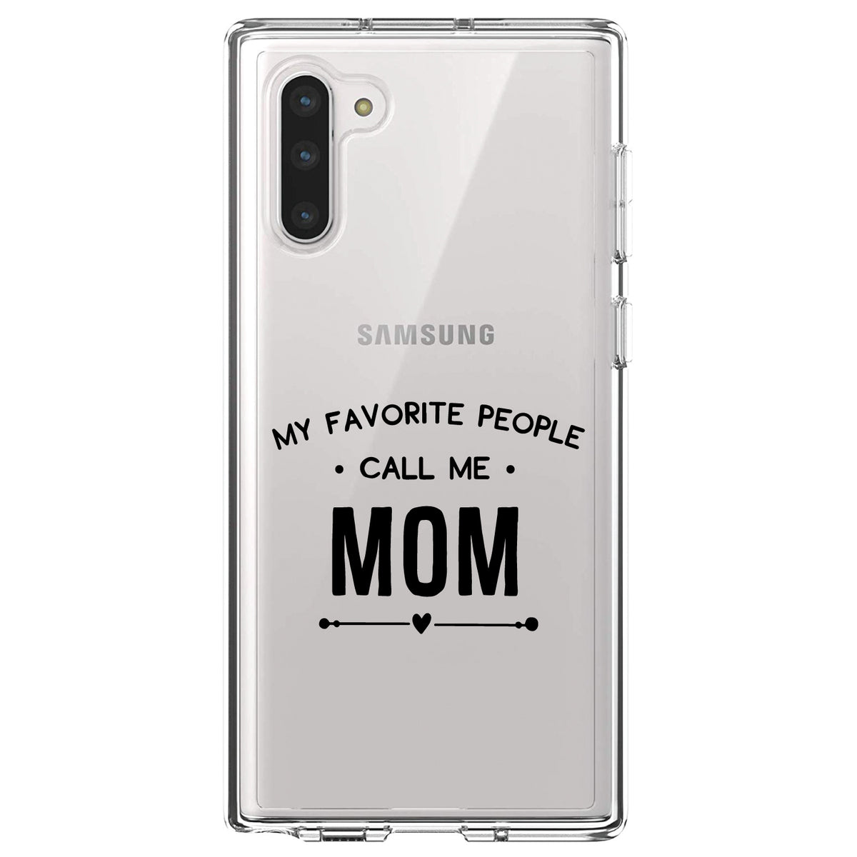 My Favorite People Call Me Mom Clear Shockproof iPhone Case, view 9