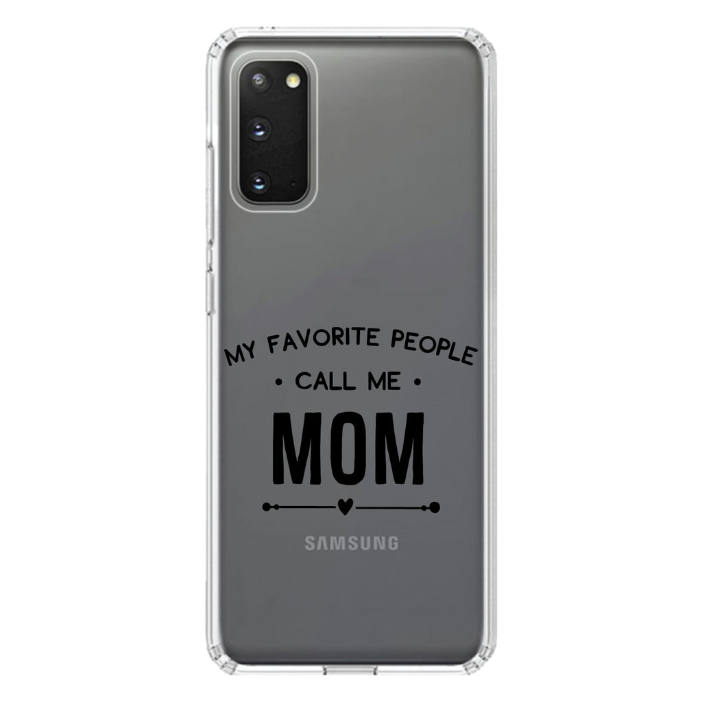 My Favorite People Call Me Mom Clear Shockproof iPhone Case, view 14