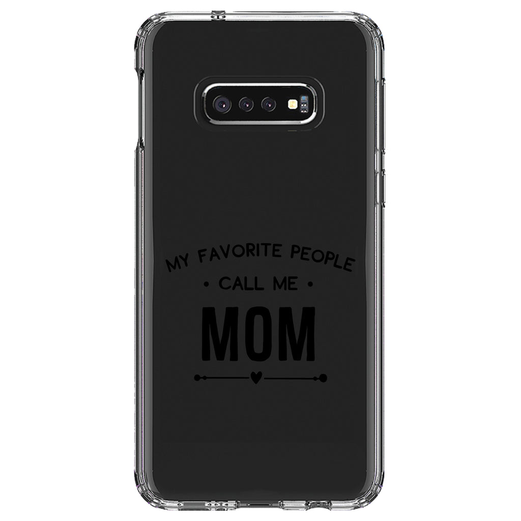 My Favorite People Call Me Mom Clear Shockproof iPhone Case, view 18