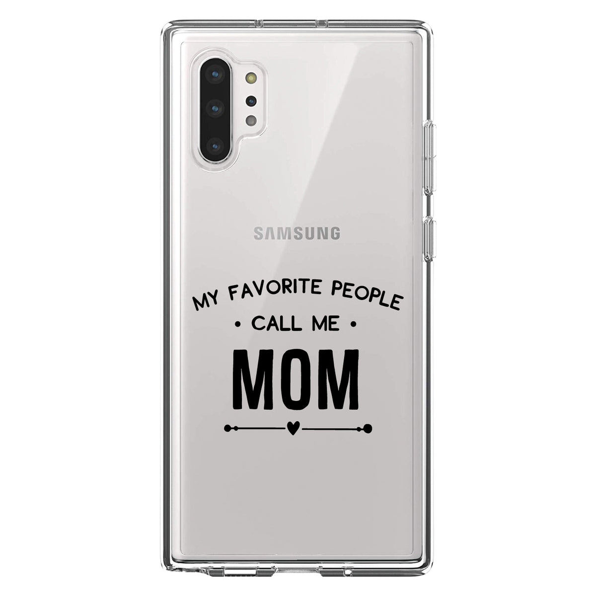My Favorite People Call Me Mom Clear Shockproof iPhone Case, view 10