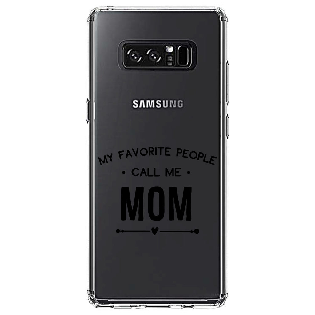 My Favorite People Call Me Mom Clear Shockproof iPhone Case, view 12