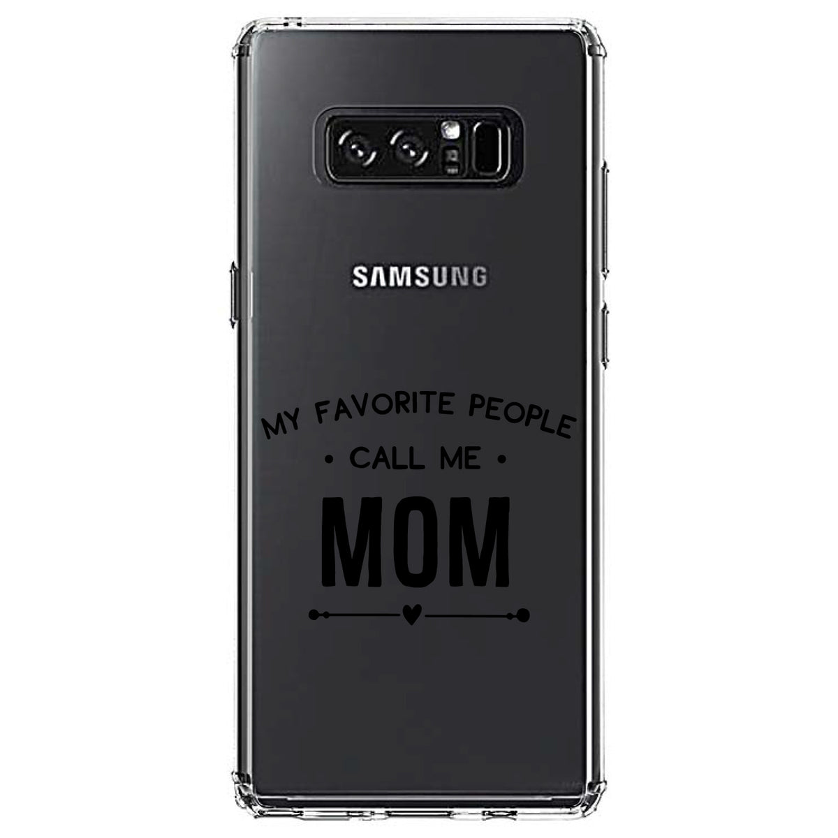My Favorite People Call Me Mom Clear Shockproof iPhone Case, view 12