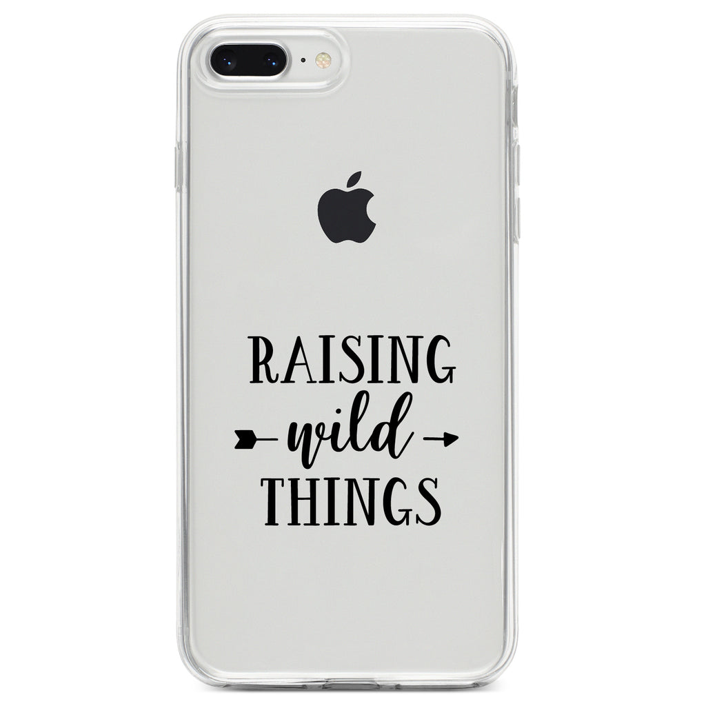 Raising Wild Things, Mom Clear Shockproof iPhone Case, view 6