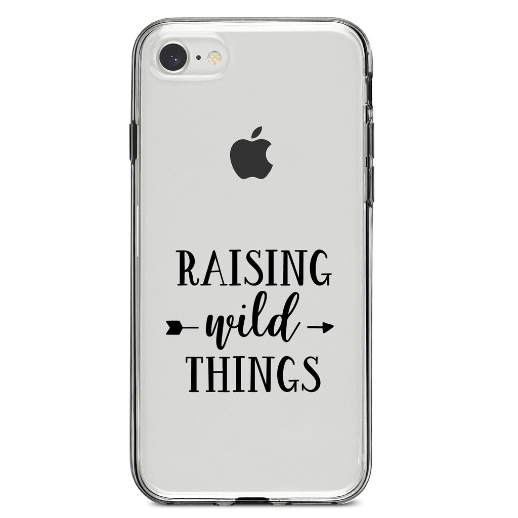 Raising Wild Things, Mom Clear Shockproof iPhone Case, view 5
