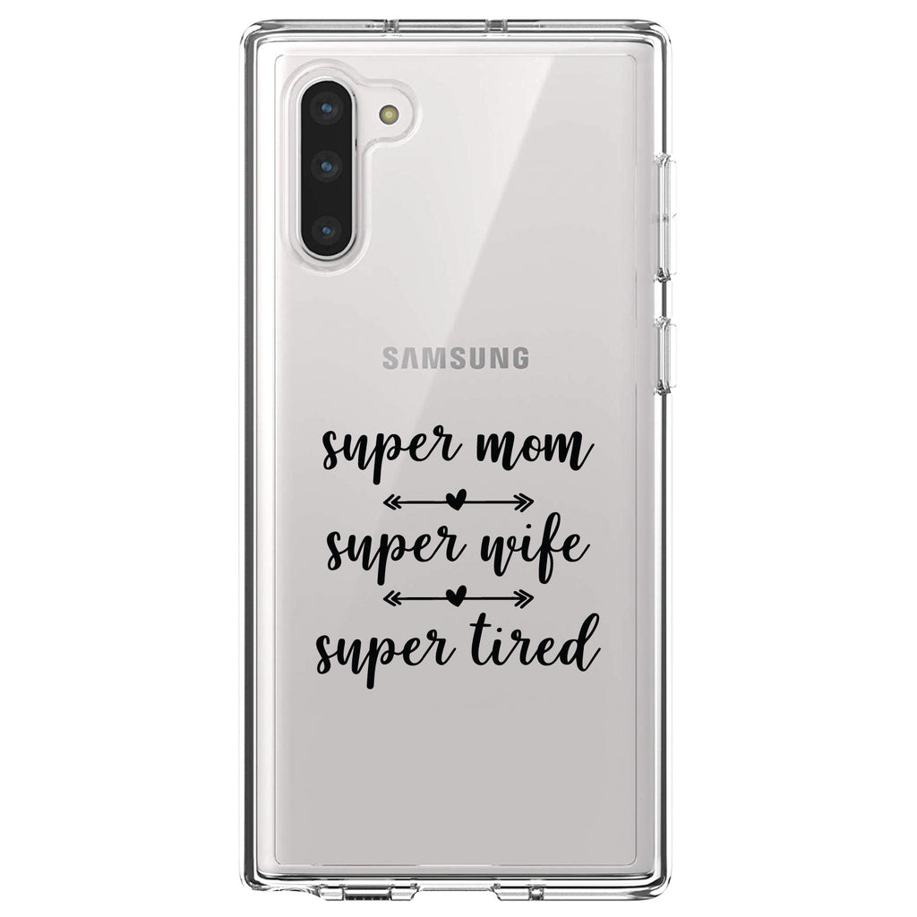 Super Mom Super Wife Super Tired Clear Shockproof iPhone Case, view 9