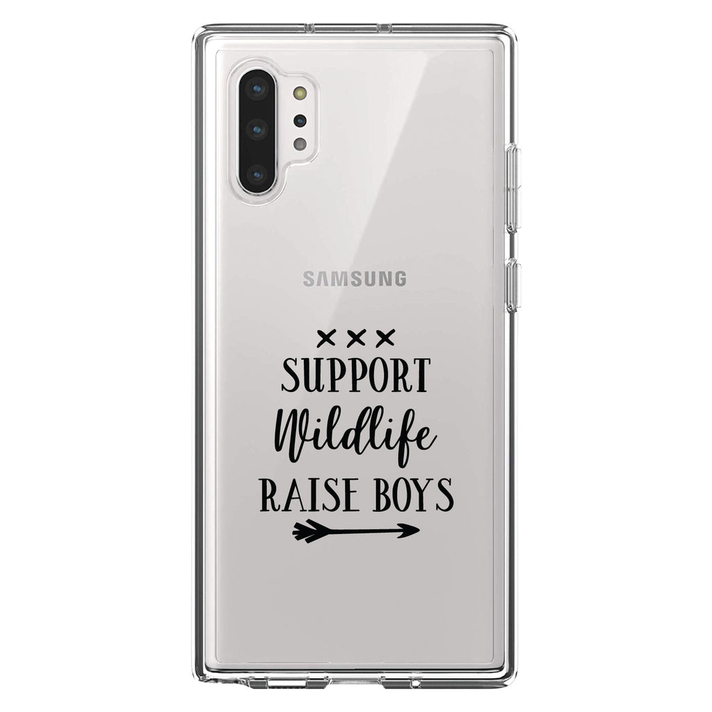 Support Wildlife, Raise Boys Clear Shockproof iPhone Case, view 10