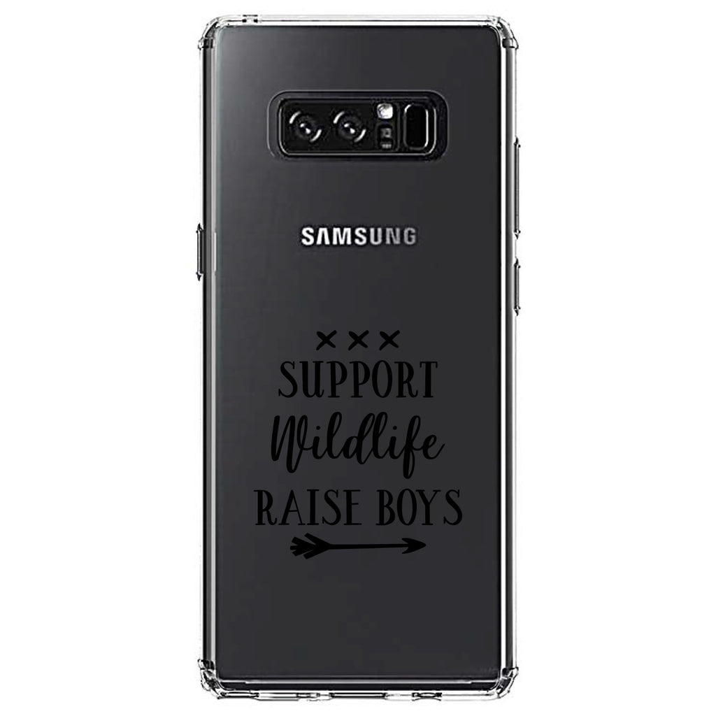 Support Wildlife, Raise Boys Clear Shockproof iPhone Case, view 12