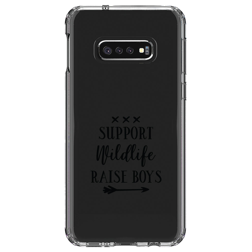 Support Wildlife, Raise Boys Clear Shockproof iPhone Case, view 18